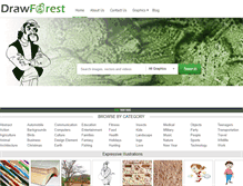 Tablet Screenshot of drawforest.com